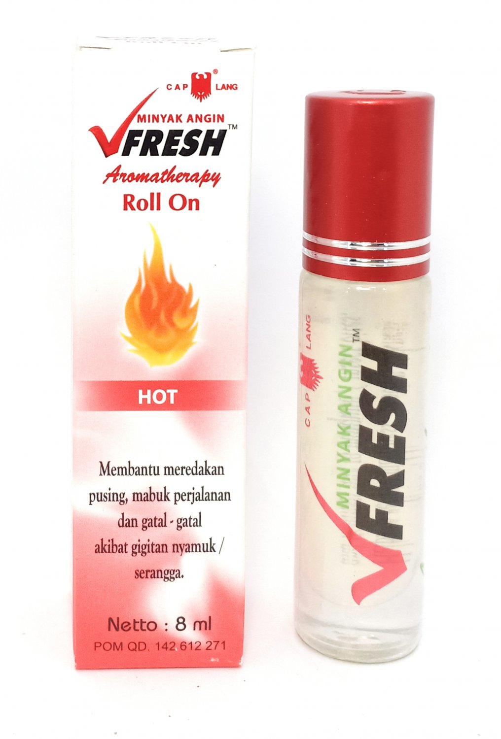 Vfresh Aromatherapy Roll On Oil Hot, 8 Ml (Pack of 12)