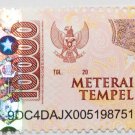 Stamp Duty Materai Tempel Indonesia 10000 (Sepuluh Ribu Rupiah) - 10 pcs