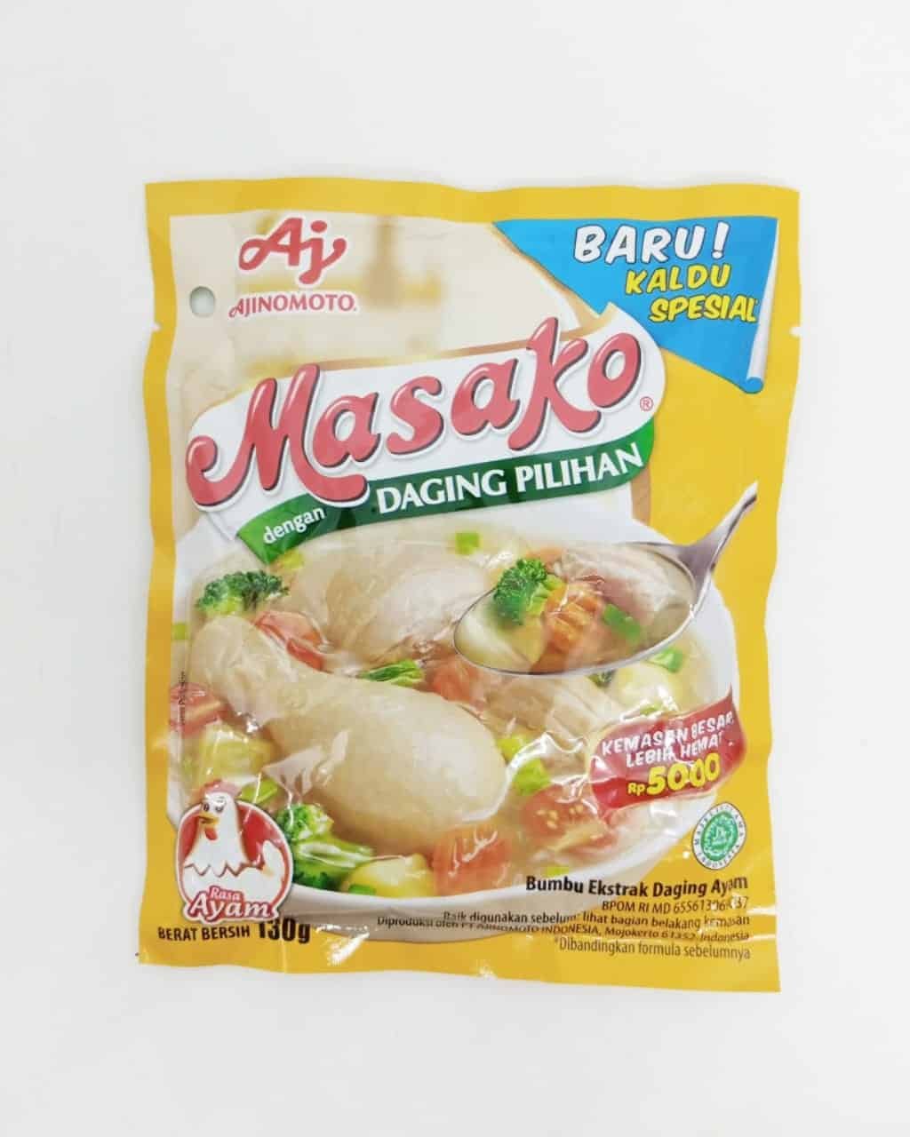 Masako Penyedap Rasa Ayam (Chicken Flavoring ), 130 Gram (Pack of 12)