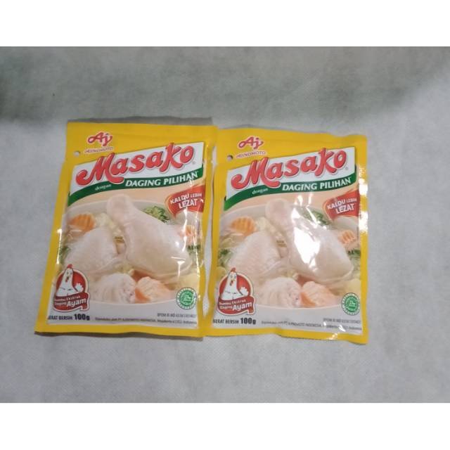 Masako Penyedap Rasa Ayam (Chicken Flavoring ), 100 Gram (Pack of 2)