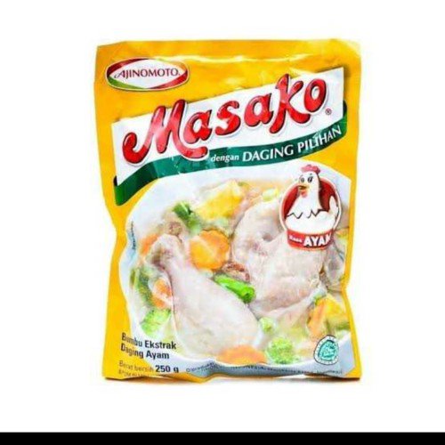 Masako Penyedap Rasa Ayam (Chicken Flavoring ), 250 Gram (Pack of 8)