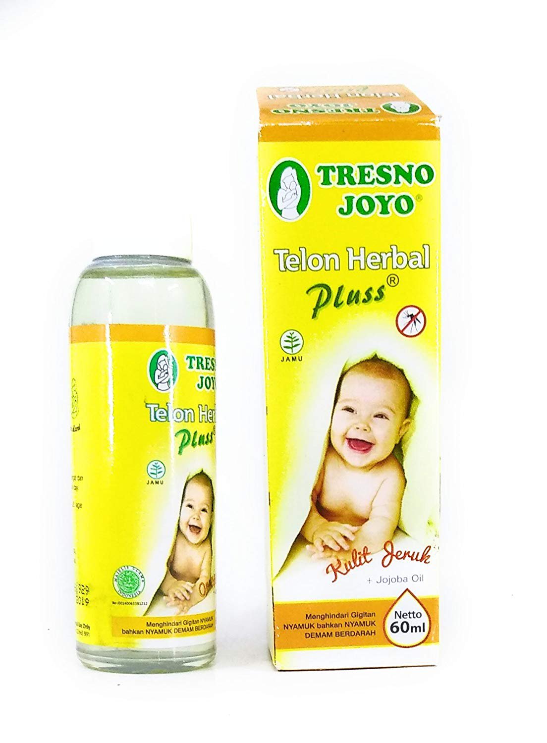 Tresno Joyo Herbal Plus Telon Oil - Orange Peel, 60 Ml - Pack of 6