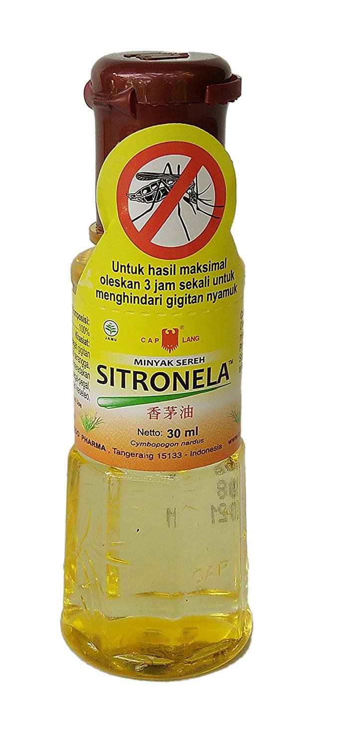 Eagle Brand (Cap Lang) Minyak Sereh Sitronela - Lemongrass Oil, 30ml (Pack of 2)
