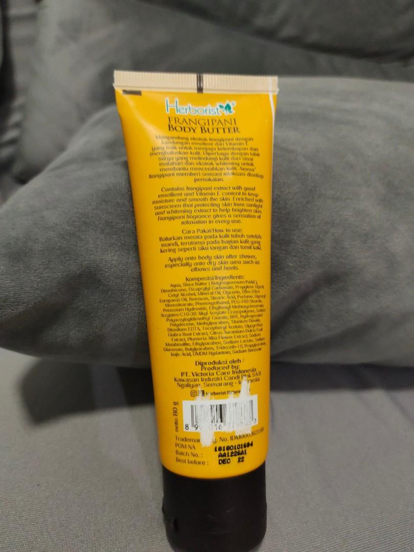 Herborist Body Butter Frangipani, 80 Gram (Pack of 3)