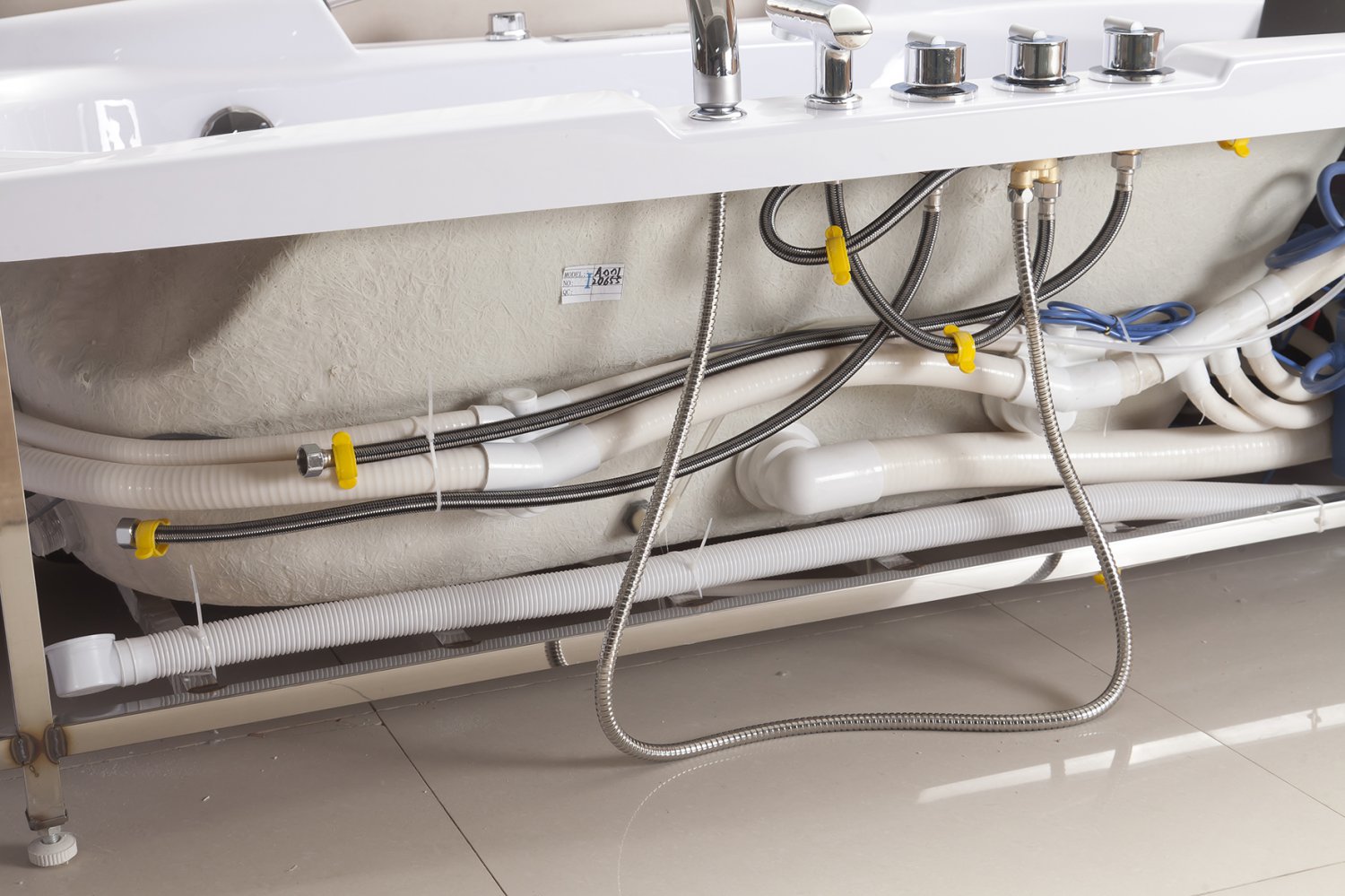 1 Person Jetted Whirlpool Hydrotherapy Massage Bathtub Indoor Hot Tub HEAT