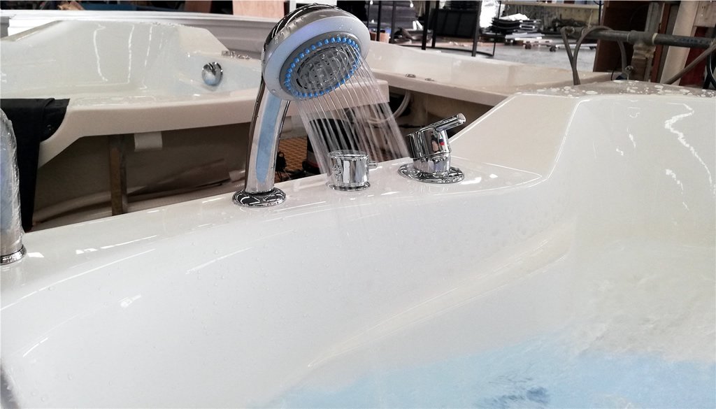 Two 2 Person Corner Hydrotherapy Whirlpool Bathtub Spa Massage Therapy