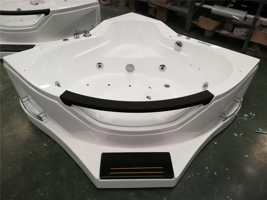 Two 2 Person Corner Hydrotherapy Whirlpool Bathtub Spa Massage Therapy