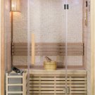 NEW 2 TWO PERSON CANADIAN HEMLOCK SWEDISH WET DRY TRADITIONAL STEAM SAUNA SPA