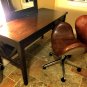 High End Designer Full Leather Aviation Swan Office Chair Aluminum Back w/ Rivets Flying Furniture