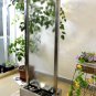NEW Custom 6' Tall Thick Glass Cascading Waterfall Water Fountain Stainless Steel Frame + Lighting