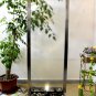 NEW Custom 6' Tall Thick Glass Cascading Waterfall Water Fountain Stainless Steel Frame + Lighting