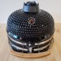 NEW Large 21" Ceramic Egg Kamado BBQ Grill Smoker w/ Wood Table Pizza Stone