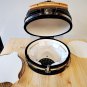NEW Large 21" Ceramic Egg Kamado BBQ Grill Smoker w/ Wood Table Pizza Stone