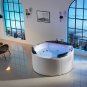 Indoor Freestanding Round Massage Jetted Whirlpool Hydrotherapy Bathtub Soaking Hot Tub SPA HEATED