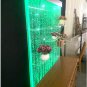 NEW Modern Full Color LED Bubble Panel Wall with Display Cabinet Salon Desk + Shelving