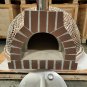 Large 44" Custom Copper Mosaic Tile Brick Wood Fired Pizza Oven with Stainless Door + Vent