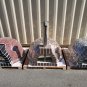 Large 44" Custom Mosaic Red Tile Brick Wood Fired Pizza Oven with Stainless Door + Vent