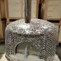 XL 46" Custom Mosaic Metallic Tile Brick Wood Fired Pizza Oven with Stainless Door + Vent