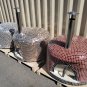 XL 46" Custom Mosaic Copper Tile Brick Wood Fired Pizza Oven with Stainless Door + Vent