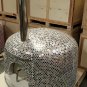 XL 46" Custom Mosaic Metallic Tile Brick Wood Fired Pizza Oven with Stainless Door + Vent
