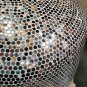 XL 46" Custom Mosaic Metallic Tile Brick Wood Fired Pizza Oven with Stainless Door + Vent