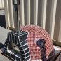 Large 44" Custom Mosaic Tile Brick Wood Fired Pizza Oven with Stainless Door + Vent