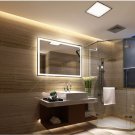 Large 40" x 32" Touch Screen LED Bathroom Vanity Mirror Cool Warm White Anti Fog
