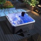 NEW Outdoor 6 Person Double Lounger Hot Tub Spa Fully Loaded 4 Pump 62 Jets Hard Top Included