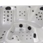 NEW Outdoor 6 Person Double Lounger Hot Tub Spa Fully Loaded 4 Pump 62 Jets Hard Top Included