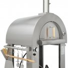 Stainless Steel Dual Fuel Wood-Fired Propane Gas Charcoal Pizza Oven BBQ Grill