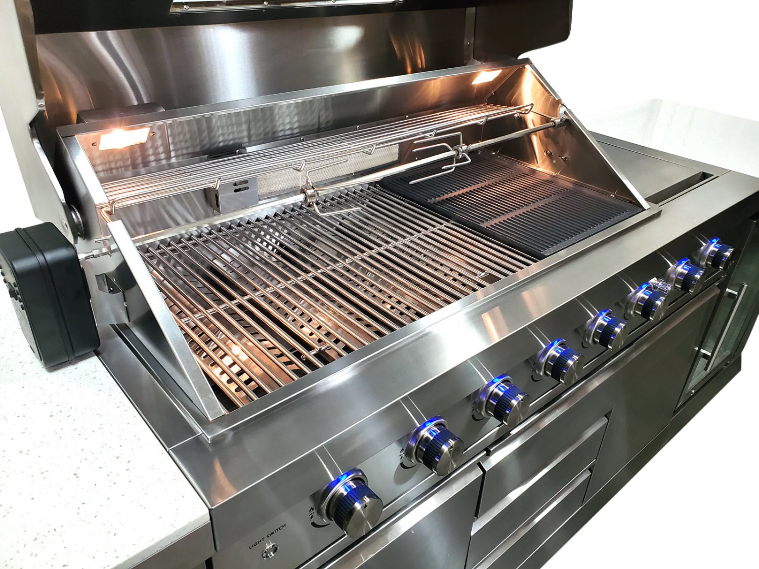 NEW 3 Piece Stainless Steel Outdoor BBQ Kitchen Grill Island