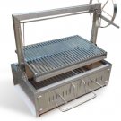 Built In Stainless Steel Outdoor Charcoal BBQ Parrilla Santa Maria / Argentine Grill Spit