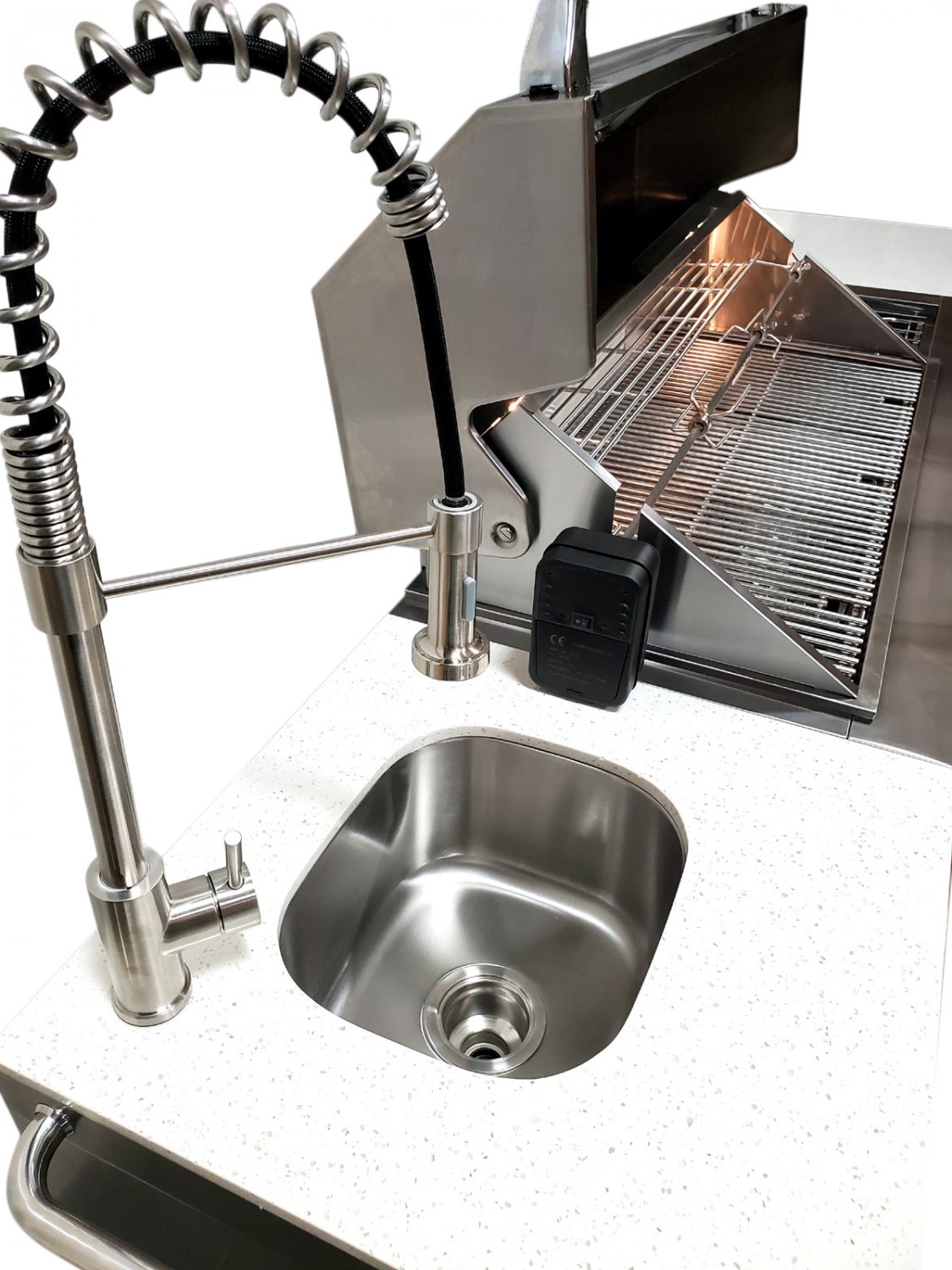 NEW 4 Piece Stainless Steel Outdoor BBQ Kitchen Grill Island