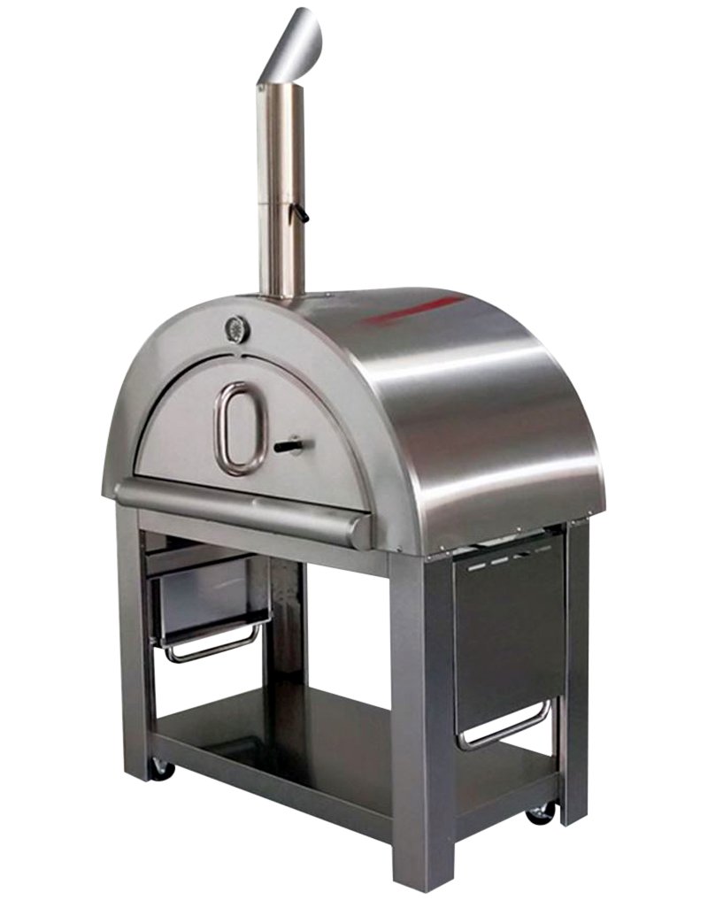 New XL Size Wood Fired Outdoor Stainless Steel Pizza Oven BBQ Grill 44