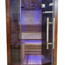 1-2 Person Indoor Traditional Wet / Dry Swedish Steam Sauna SPA Harvia 6KW 200F Canadian Red Cedar