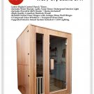 One / Two Person Canadian Hemlock Traditional Wet / Dry Steam Sauna SPA 6KW HEATER
