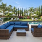 New 7 Piece Outdoor Patio Wicker Rattan Sectional Furniture Set w/ Coffee Table New 7 Piece Outdoor Patio Wicker Rattan Sectional Furniture Set w/ Coffee Table