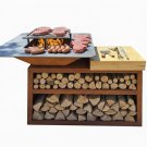 New Modern Design CORTEN Steel Outdoor Wood / Charcoal BBQ Grill Kitchen Fire Pit New Modern Design CORTEN Steel Outdoor Wood / Charcoal BBQ Grill Kitchen Fire Pit