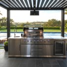 NEW 3 Piece Stainless Steel Outdoor BBQ Kitchen Grill Island Refrigerator Sink MARBLE TOP NEW 3 Piece Stainless Steel Outdoor BBQ Kitchen Grill Island Refrigerator Sink MARBLE TOP