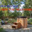 Canadian Red Cedar Wood Ice Cold Plunge Spa Tub Stainless Steel Interior DEEP SOAKING MODEL