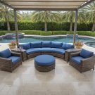 New XL Size 8 Piece Modern Curved Outdoor Wicker / Rattan Patio Furniture Set + Ottoman New XL Size 8 Piece Modern Curved Outdoor Wicker / Rattan Patio Furniture Set + Ottoman