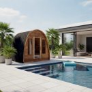 New Canadian CEDAR Wood Dome Top Wet Dry Swedish Outdoor Steam Sauna SPA Shingled Roof Upgrade New Canadian CEDAR Wood Dome Top Wet Dry Swedish Outdoor Steam Sauna SPA Shingled Roof Upgrade