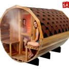 8' Large 6-8 Person Canadian Cedar Barrel Outdoor Wet Dry Swedish Sauna SPA SOLID BEAMS NO PATCHWORK 8' Large 6-8 Person Canadian Cedar Barrel Outdoor Wet Dry Swedish Sauna SPA SOLID BEAMS NO PATCHWORK