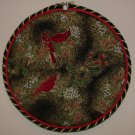 Fabric Art-Embroidery Hoop Christmas Design Orioles 7"