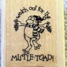 "Watch Out for the Mistle-Toad"  Rubber Stamp by Stampin! Up 1993