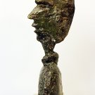 ALBERTO GIACOMETTI Handcast Replica  MALE HEAD Bronze Statue, COA Included