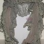 SEASTAR KNIT CROCHET TASSEL COTTON VINTAGE STYLE FLORAL LACE WRAP SCARF SHAWL