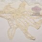SEASTAR KNIT CROCHET TASSEL COTTON VINTAGE STYLE FLORAL LACE WRAP SCARF SHAWL