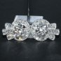 RHINESTONE CRYSTAL BRIDAL JEWELRY SEWING BUTTON CLOSURE MATCHING BUTTON CLASP
