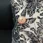 2 x BRONZE SILVER ROSE EMBROIDERY SILK PILLOW CASE CUSHION SOFA COVER
